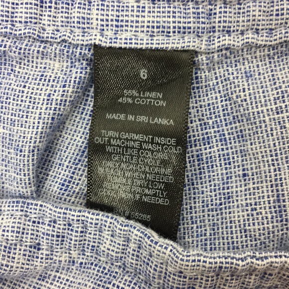 Express Sailor Linen Button Front Shorts - Picture 5 of 6